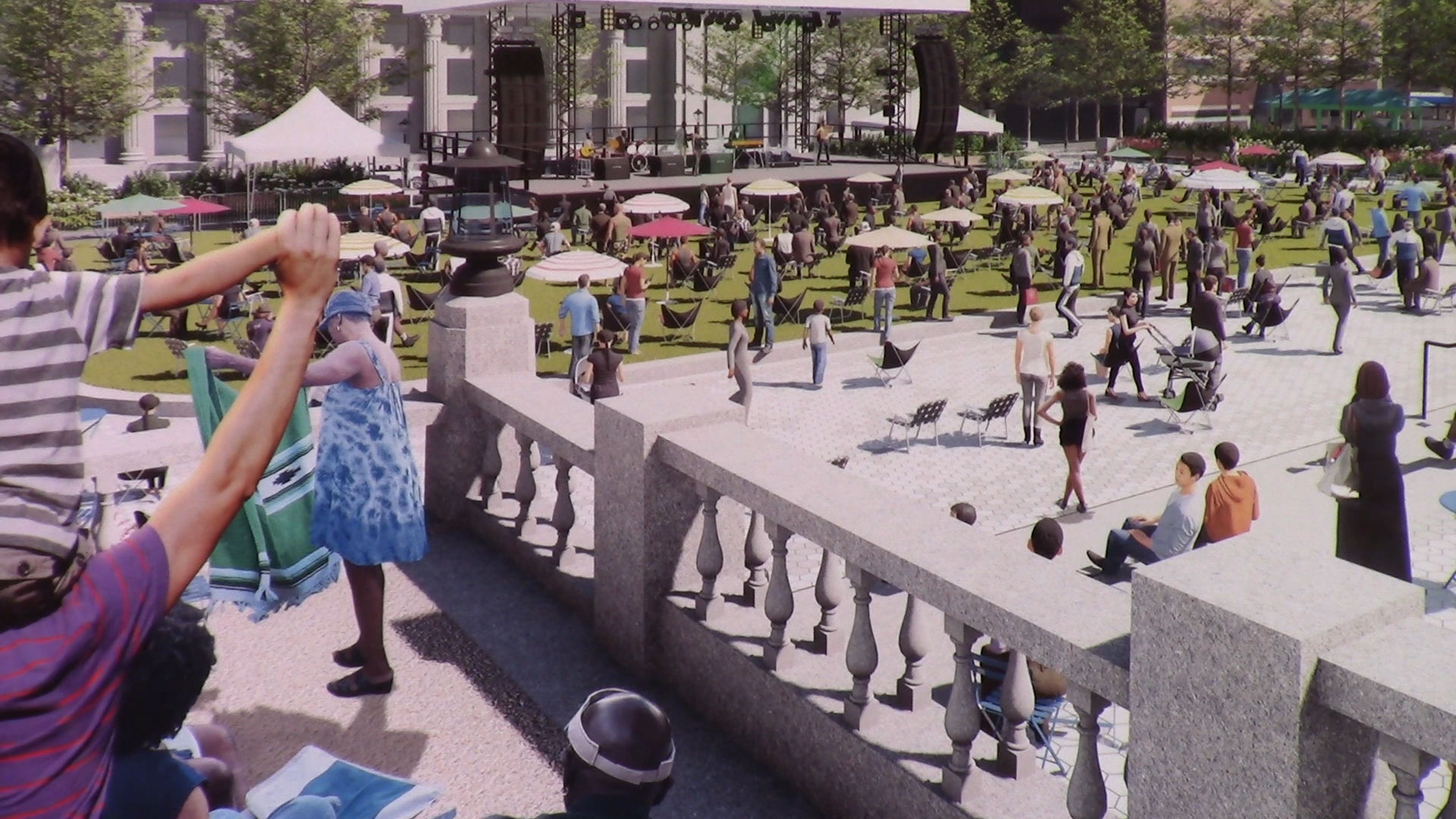 Rodney Square revitalization rendering